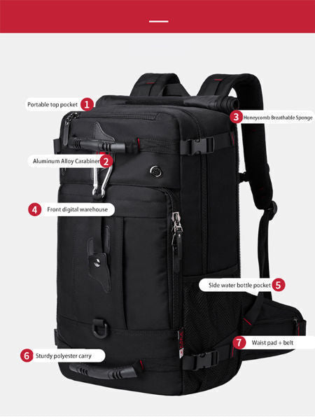 Waterproof Large Capacity Multifunction Oxford Other Travel Hiking Backpack