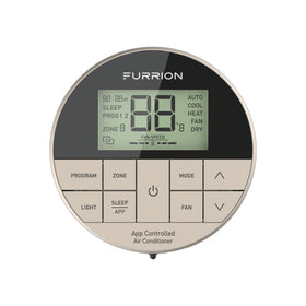 Furrion Chill® Multi-Zone Wall Thermostat - Black, 3 Fan Speeds - hover