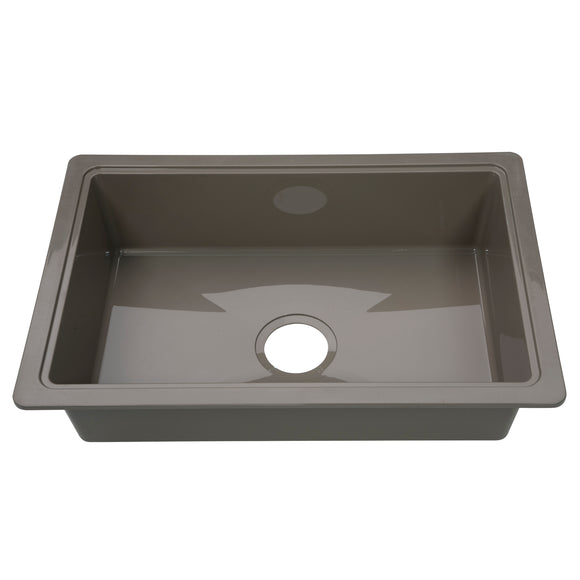 Lippert RV Single Kitchen Galley Sink - 25" x 17" x 6.6"