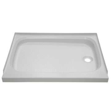 Lippert RV Shower Pan with Right Drain - 24" x 46" White #210383