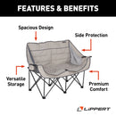 Lippert Comfort Series Double Wide Padded Sofa - Tan-3