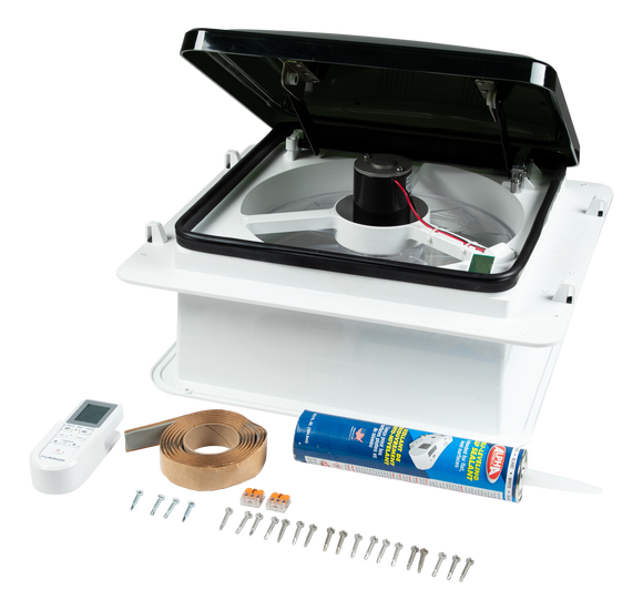 Furrion RV Roof Vent Fan with Electronic Lid Exhaust & Intake - 14"