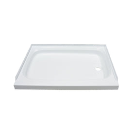 Lippert RV Shower Pan with Right Drain - 24" x 40" White #210379