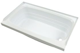 Lippert Bathtub with Right Drain - 24" x 46", White #W2446RHSPK
