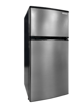 Everchill 4.5 Cubic Foot 12 Volt Left Hand Hinge Stainless Steel Refrigerator #WD-127FDC/LHH