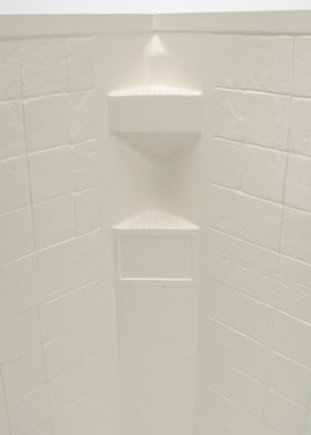 Lippert Neo Angle RV Shower Wall Surround - 34"x 34"x 68" - hover