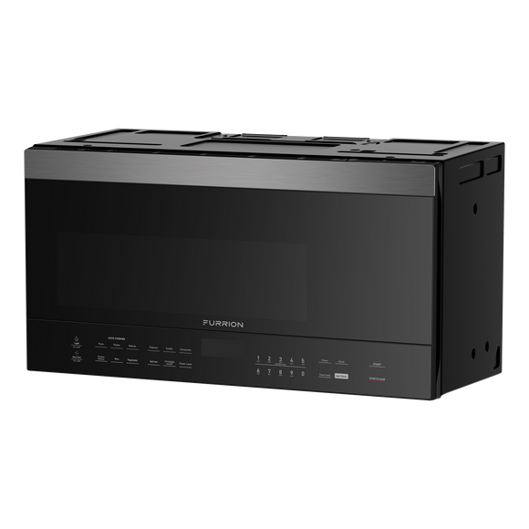 FURRION 1.5 CU.FT. OTR CONVECTION MICROWAVE OVEN, CONTROLS IN DOOR, BLACK SS #FMCM15AA-BS