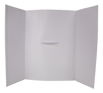 Shower Wall Surround - 24" x 46" x 62" (White)