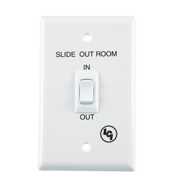 Lippert In-Wall® Interior In/Out Switch for RV Slide-Outs - White #120639