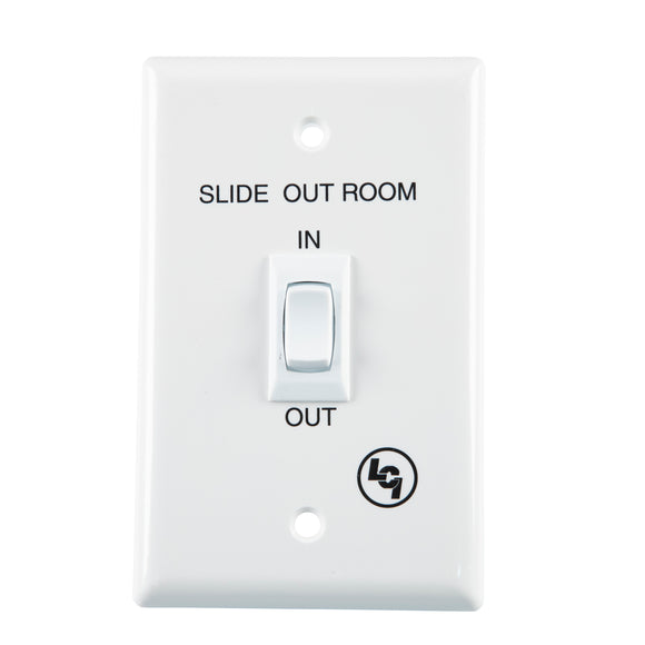 Lippert In-Wall® Interior In/Out Switch for RV Slide-Outs - White #120639