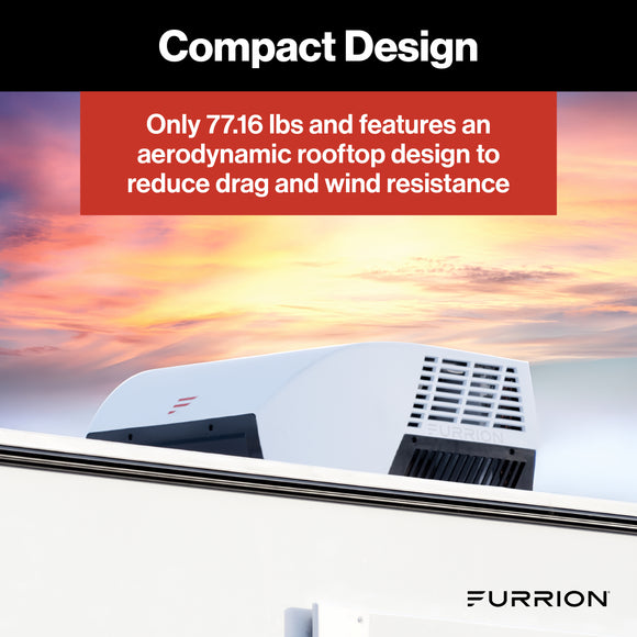 Furrion Chill Cube Variable Speed RV Rooftop Air Conditioner(R32)with Heat Pump-18KBTU, Ducted