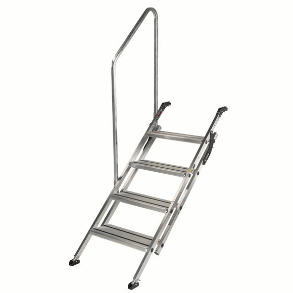 Lippert Victory Step® Toy Hauler & RV Patio Steps with Entry Assist Handrail