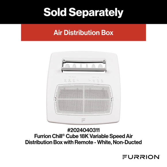 Furrion Chill Cube Variable Speed RV Rooftop Air Conditioner(R32)with Heat Pump-18KBTU, Non-Ducted