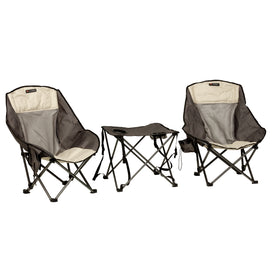 Lippert Baja™ Overlanding Chair & Table Set - Dark Grey / Sand #2022114831