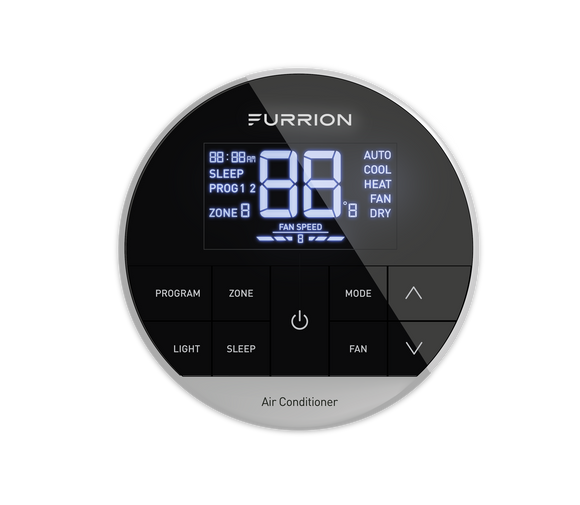 Furrion Chill® Standard Single-Zone RV Thermostat - 2 Fan Speeds, Black (R410A Refrigerant Compatible) #FACW10SA-BL