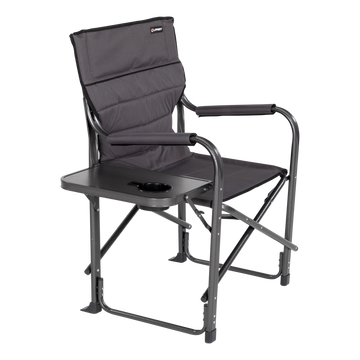 Lippert Scout Directors Chair w/ Side Table - Dark Grey