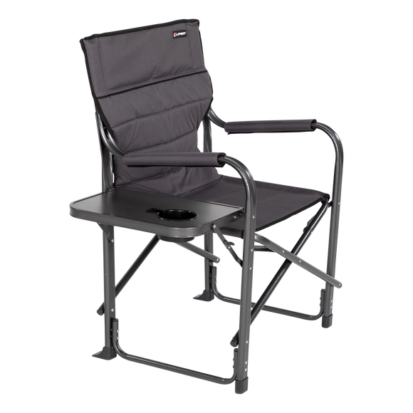 Lippert Scout Directors Chair w/ Side Table - Dark Grey