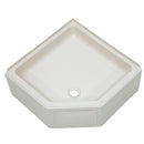 Lippert Corner RV Shower Pan with Center Drain - 27" x 27"-1
