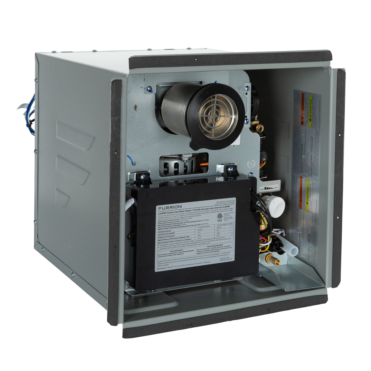 Furrion | On-Demand Tankless RV Water Heater | 2021132340 | 2.4GPM | with Antifreeze Protection | FWH09A-1-A