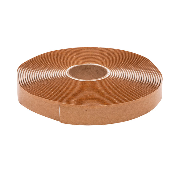 Q130 3/16" x 1" x 20' Butyl Tape, White (Case of 16)