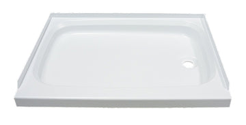Lippert RV Shower Pan with Right Drain - 24" x 32" White #210371
