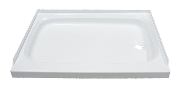Lippert RV Shower Pan with Right Drain - 24" x 32" White #210371