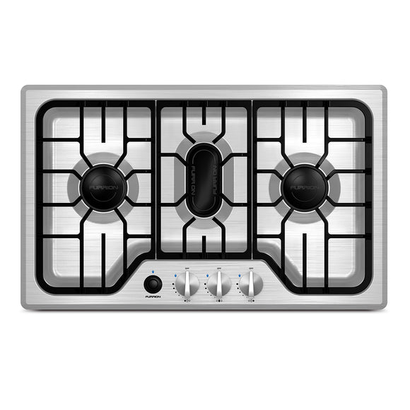 Furrion Chef Collection 3-Burner Gas RV Cooktop - 24" Stainless Steel #FGH4ZSA-SS