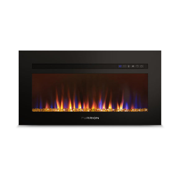 Furrion Built-In Electric RV Fireplace - Crystal Platform, 30" #FF30SC15A-BL