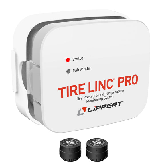 Lippert Tire Linc PRO RV Tire Pressure & Temperature Monitoring System (TPMS) - 2-Tire Sensor Kit #2024115887
