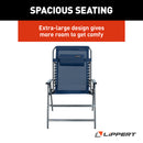 Lippert XL All Weather Mesh Bungee Deck Chair - Navy-3