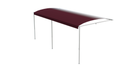 Solera® 16' 1000XL Series RV Awning Roller Assembly - Burgundy Fade (White Shield) #V000334857