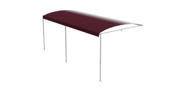 Solera® 16' 1000XL Series RV Awning Roller Assembly - Burgundy Fade (White Shield) #V000334857