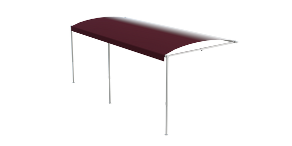 Solera® 18' 1000XL Series RV Awning Roller Assembly - Burgundy Fade (White Shield) #V000335378