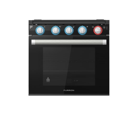 Furrion 2-in-1 RV Gas Range Oven - 21" Black with Stainless Steel Handles #FGR21G3A2-BG