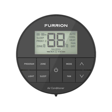 Furrion Chill® Multi-Zone Wall Thermostat - Black, 3 Fan Speeds
