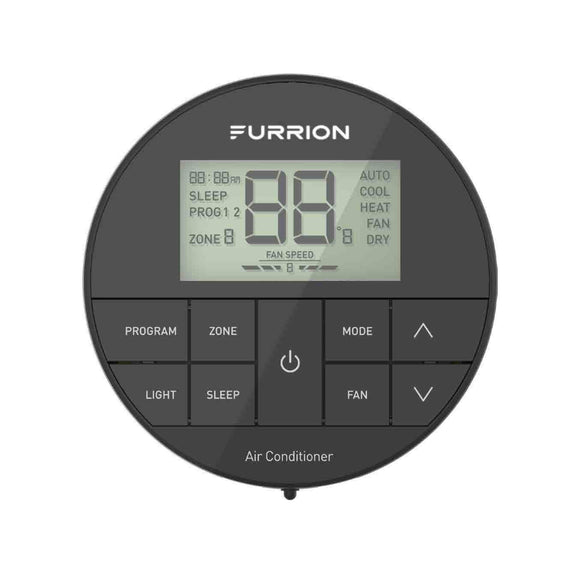 Furrion Chill® Multi-Zone Wall Thermostat - Black, 3 Fan Speeds