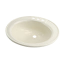 Single Oval Lavatory Sink; 17" x 20" x 7"-1