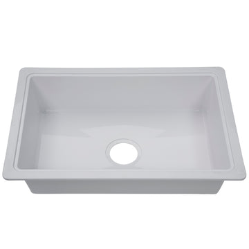Lippert RV Single Kitchen Galley Sink - 25" x 17" x 6.6"