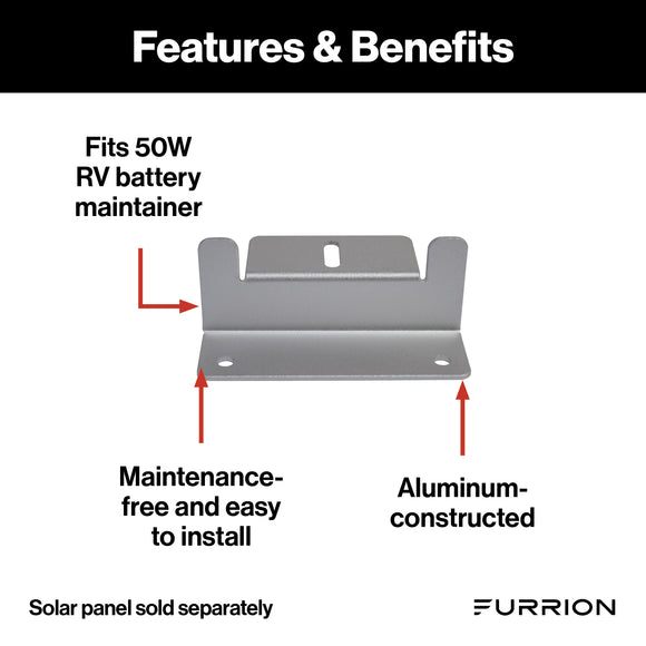 Furrion Z-Mount Bracket Kit for 50W RV Battery Maintainer #C-FSFP50MAT-004
