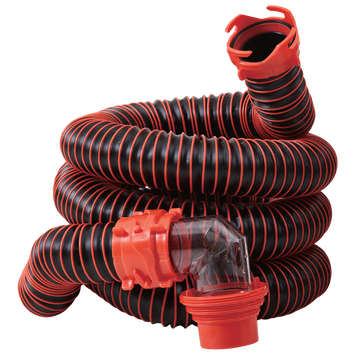 15' RV Sewer Kit with Caps & Clear Elbow