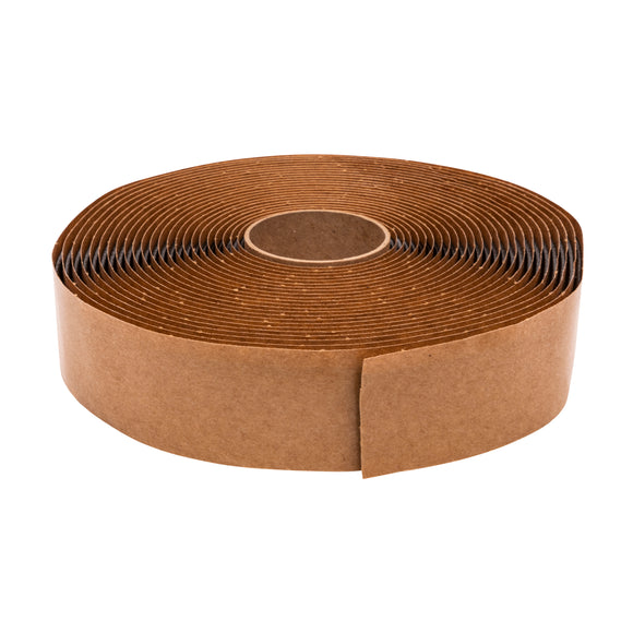 Q130 1/8" x 1-1/4" x 30' Butyl Tape, Black (Case of 12)
