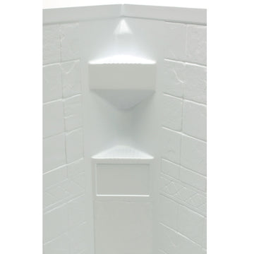Lippert Neo Angle RV Shower Wall Surround - 34"x 34"x 68" - 0