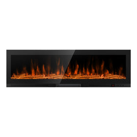 Greystone by Furrion Built-In Electric RV Fireplace - 60", Wood Platform #GF60SW15A-BL