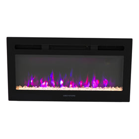 Greystone® 3-Color Crystal LED Fireplace - 31" with Remote  #F31-18A