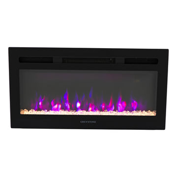 Greystone® 3-Color Crystal LED Fireplace - 31" with Remote  #F31-18A