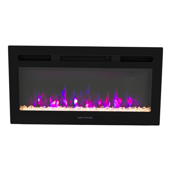 Greystone® 3-Color Crystal LED Fireplace - 31" with Remote  #F31-18A