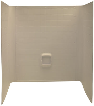 Lippert Bathtub Wall Surround - 27” x 54” x 58", Almond #AUW27STD-SPK