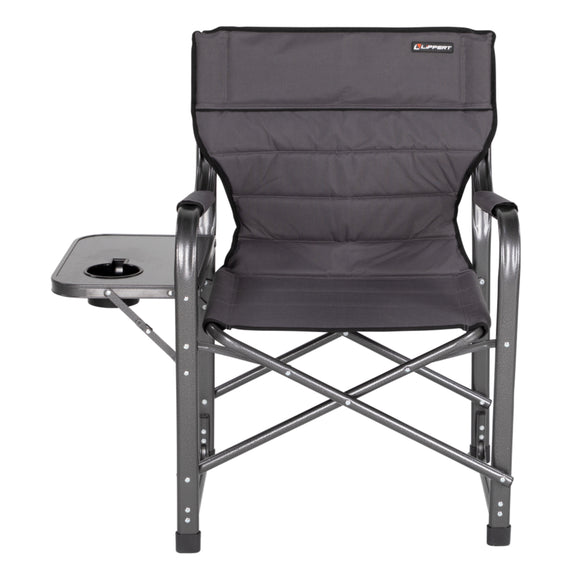 Lippert Scout Directors Chair w/ Side Table - Dark Grey