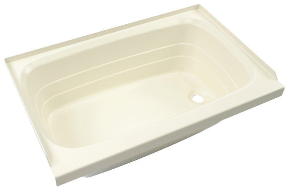 Shower Pan with Right Drain - 28" x 54" (Almond)