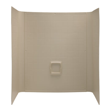 Lippert Bathtub Wall Surround - 40” x 54” x 58", Almond #AUW54GT-SPK
